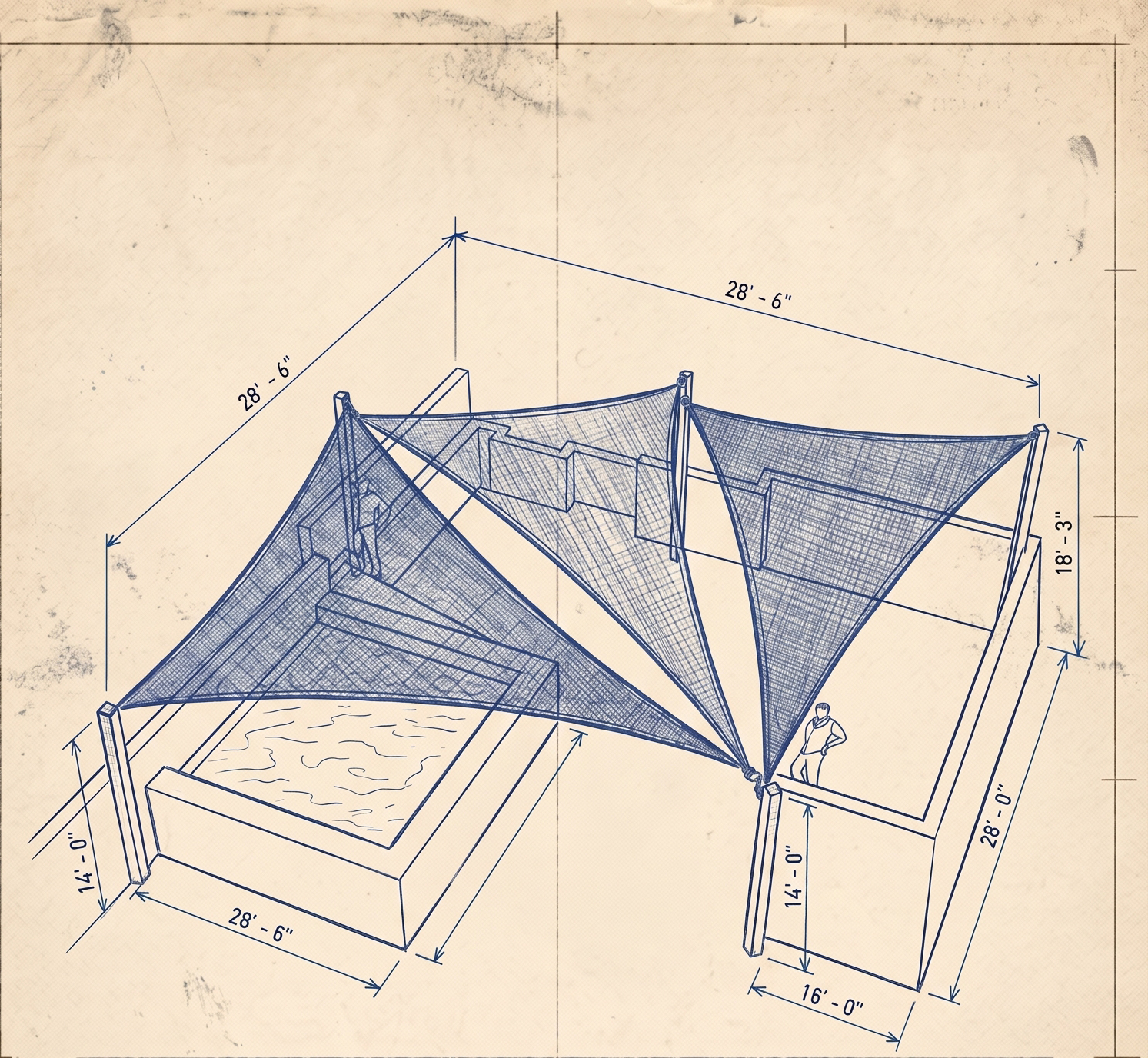 StyleShades shade sail installation